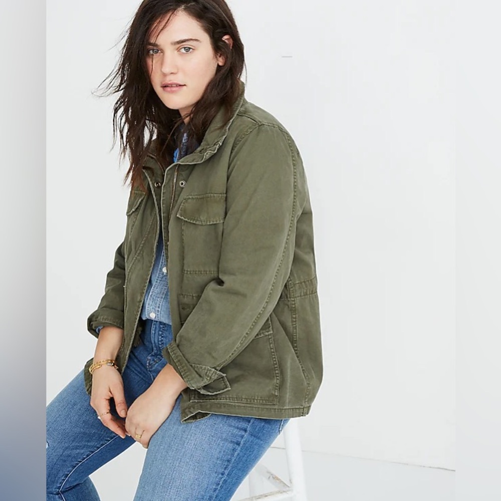 Madewell olive surplus jacket